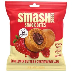 Smash Foods Snack Bites Snbtr Strawberry - 1.8 Oz