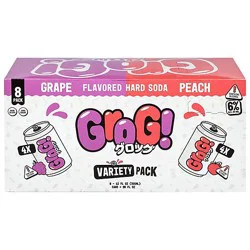 Grog Hard Soda Variety Pack Wine 8-12 Fl Oz - 8-12 Fz