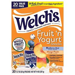 Welch's Fruit 'n Yogurt Blubry & Mango Combo Pk 20ct - 20 Ct