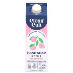 Cleancult Liquid Hand Soap Refill Grapefruit - 32 Fz