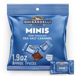Ghirardelli Minis Dark Chocolate Sea Salt Caramel 1.9 Oz Pouch - 1.9 Oz