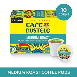 Cafe Bustelo Medium Roast 10 Count Coffee K-Cup - 10 Ct