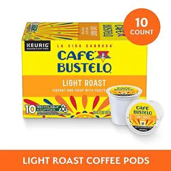 Cafe Bustelo 3.70 Ounce Light Roast 10 Count Coffee K-Cup Each - 10 Ct
