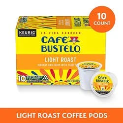 Cafe Bustelo 3.70 Ounce Light Roast 10 Count Coffee K-Cup Each - 10 Ct
