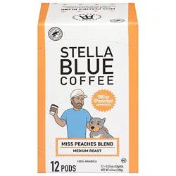 Stella Blue Coffee Miss Peaches Single Serve - 12 Ct