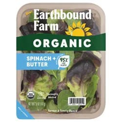 Earthbound Farm Organic Spinach And Butter 5oz - 5 Oz