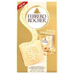 Ferrero Rocher White Hazelnut Chocolate Squares - 3.7 Oz