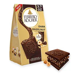 Ferrero Rocher Dark Hazelnut Chocolate Squares - 3.7 Oz