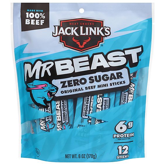 slide 1 of 5, Jack Links Sticks Original Zero Sugar 6oz - 6 Oz, 6 oz