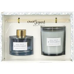 Overjoyed Boutiqe Diffuser Candle Set Sea Salt & Bergamot - Each