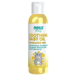 Now Baby Oil Fragrance Free Sooth - 4 Fz