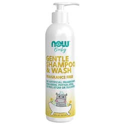 Now Baby Wash & Shampoo Fragrance Free - 8 Fz