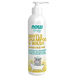 Now Baby Wash & Shampoo Fragrance Free - 8 Fz