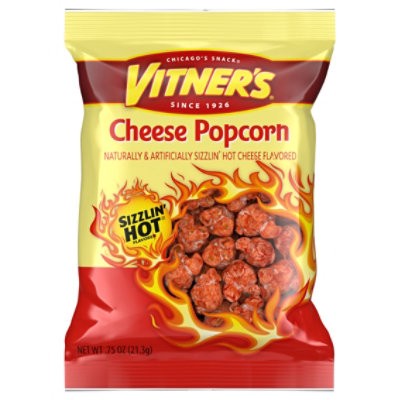 slide 1 of 1, Vitners Sizzlin Hot Cheez Popcorn 0.75oz - 0.75 Oz, 0.75 oz