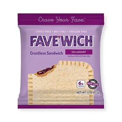 Fave'wich Crustless Sandwich Sb & Grape - 2 Oz