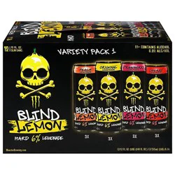 Blind Lemon Hard Lemonade Variety Pack 12-12 Fl Oz In Cans - 12-12fz