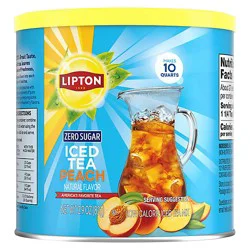 Lipton Zero Sugar Iced Tea Mix 6 10qt - 10 Qt