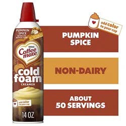 Nestle Coffee Mate Cold Foam Creamer Pumpkin Spice 14 Oz - 14 Oz