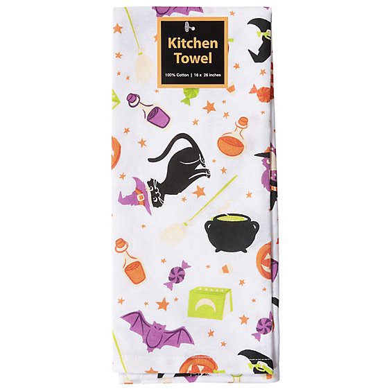 slide 1 of 1, Kane Halloween Kitchen Towels - Ea, 1 ct