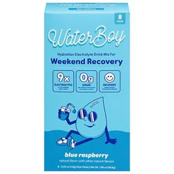 Waterboy Recovery Blue Raspberry 8pkt - 2.96 Oz