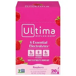 Ultima Replenisher Electrolyte Raspberry 20pkt - 2.3 Oz
