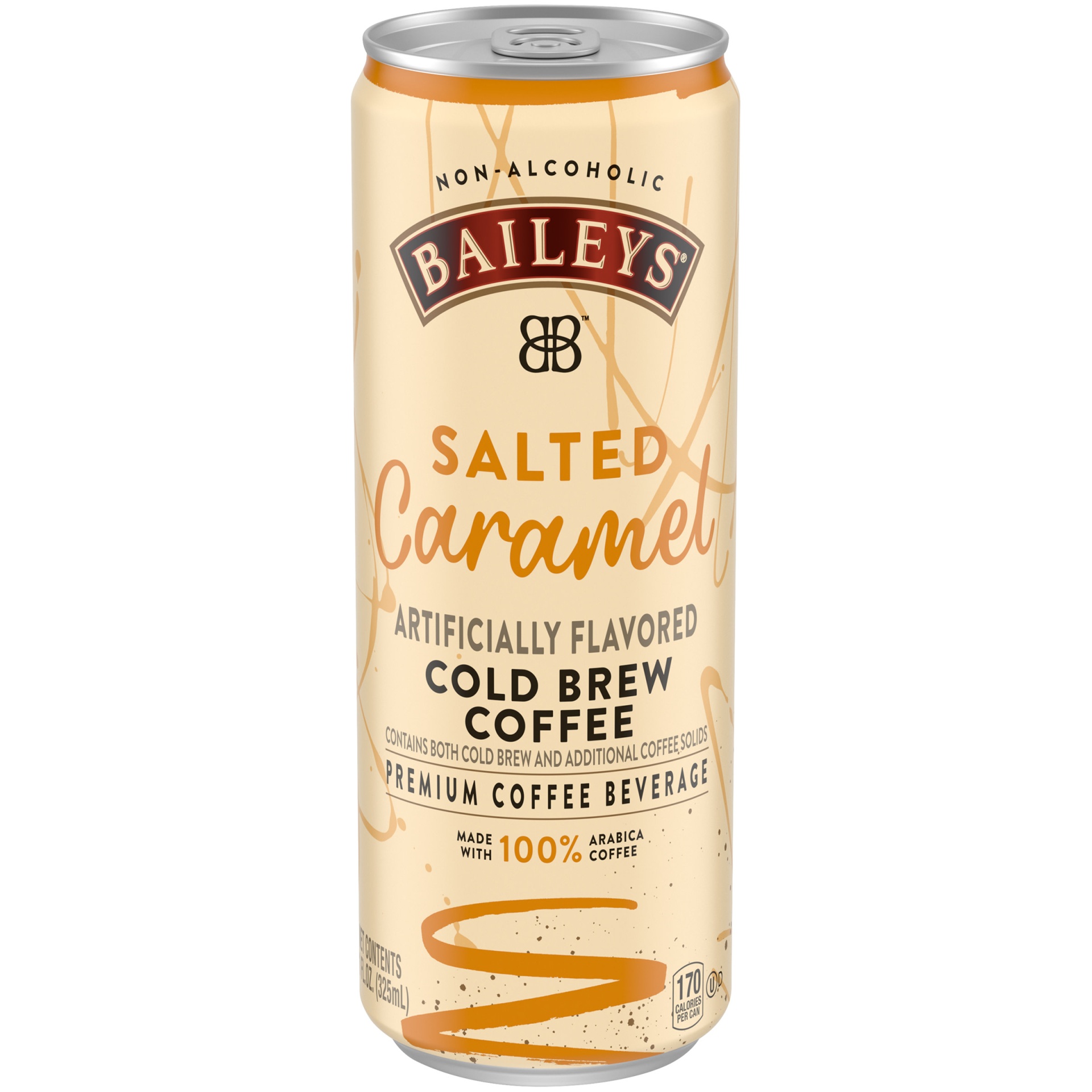 slide 1 of 1, Baileys Non-Alcoholic Salted Caramel Cold Brew Premium Coffee Beverage, 11 fl oz