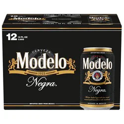 Modelo Negra Mexican Amber Lager Beer In Cans - 12-12fz