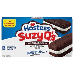 Hostess Suzy Qs Chocolate Cake 5 Count - 13 Oz