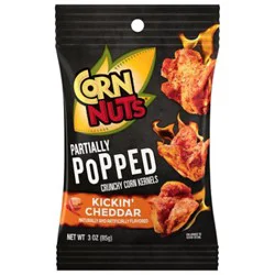 Corn Nuts Partially Popped Kickin Cheddar 3oz - 3 Oz