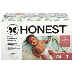 Honest Diapers Club Box Sz 1 78ct - 78 Ct