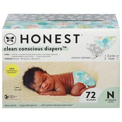 Honest Diapers Club Box Sz Newborn 72ct - 72 Ct