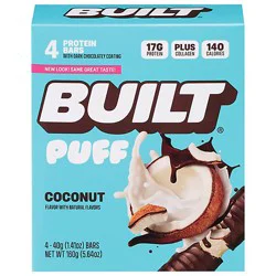 Built Puff Protein Bar Coconut - 4 Ct