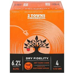 2 Towns Ciderhouse Dry Fidelity Cider - 4-16 Fl. Oz. In Cans - 4-16 Fz