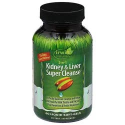 Irwin Naturals 2-In-1 Kidney & Liver Super Cleanse - 60 Ct