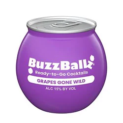 Buzzballz Grape Cocktails 187ml 30 Proof - 187 Ml