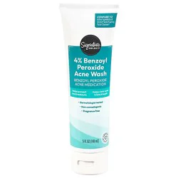 Signature Select Acne Wash 4% Benzoyl Peroxide 5 Fz - 5 Fz