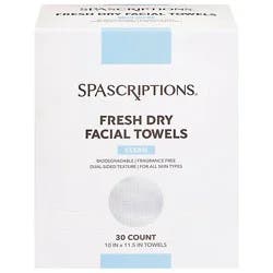 Spascriptions Fresh Dry Facial Towelettes 30ct - 30 Ct