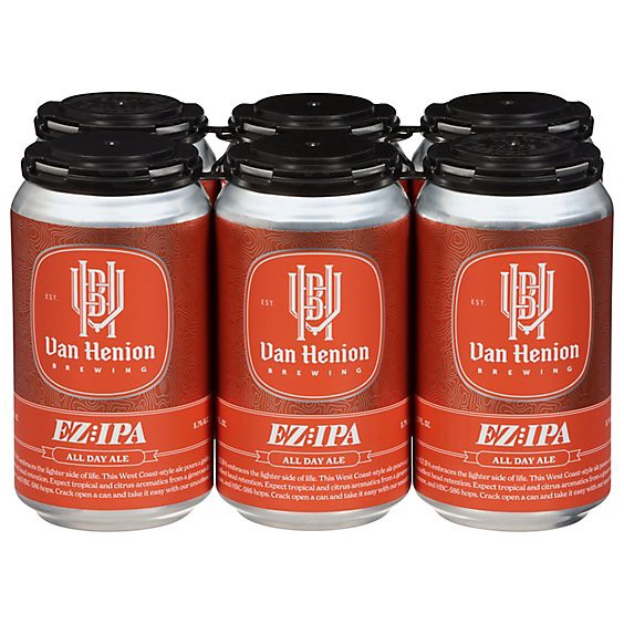 slide 1 of 1, Van Henion Brewing Ez Ipa 6-12 In Cans - 6-12 Fz, 6 ct; 12 fl oz