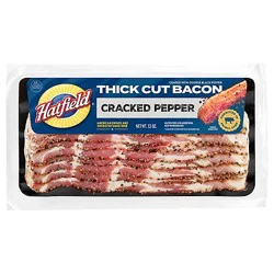 Hatfield Thick Cut Bacon Cracked Pepper 12 Oz - 12 Oz