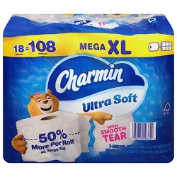 Charmin Ultra Sft Bath Tissue 18mr Xl - 18 Rl