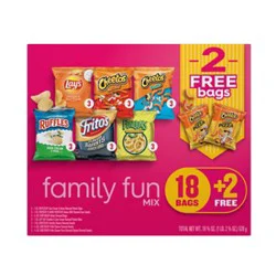 Frito Lay Snacks Variety Packs Bonus Family Fun Mix - 20 Ct