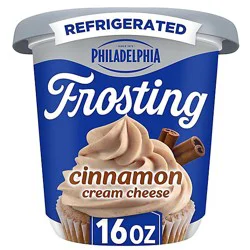 Philadelphia Cinnamon Cream Cheese Frosting, Tub, 16 Oz - 16 Oz