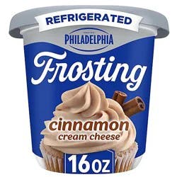 Philadelphia Cinnamon Cream Cheese Frosting, Tub, 16 Oz - 16 Oz