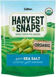 Harvest Snaps Green Pea Sea Salt Organic - 3 Oz