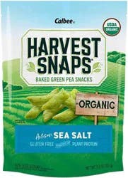 Harvest Snaps Green Pea Sea Salt Organic - 3 Oz