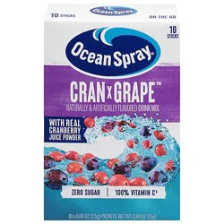 Ocean Spray Water Enhancer Cranberry Grape 10ct - 0.89 Fz