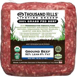 Thousand Hills Organic 90/10 Ground Beef - 16 Oz