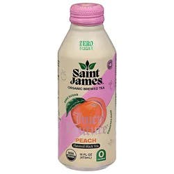 Saint James Black Tea Peach 16fz - 16 Fz
