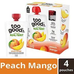 Too Good Kids Peach Mango Yogurt 4-3.5 Oz 14 Oz - 4-3.5oz