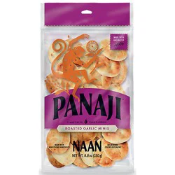 Panaji Roasted Garlic Naan Minis - 8.8 Oz